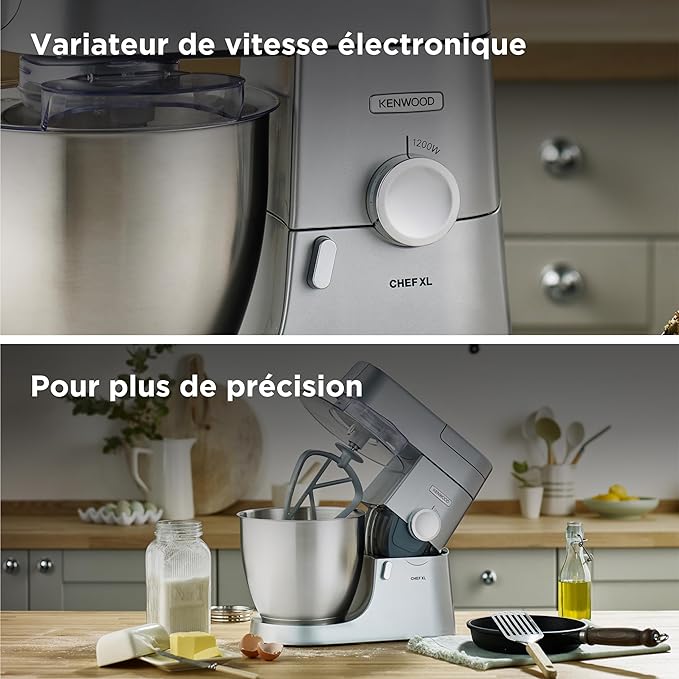 Pétrin Kenwood Chef XL KVL4110S 1200W 6,7L, vue 9