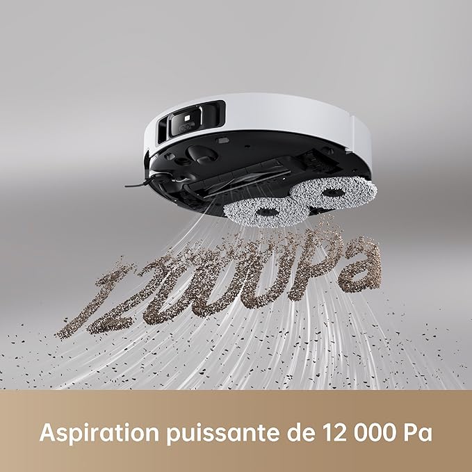Robot aspirateur laveur Dreame X40 Ultra Complete noir, vue 3