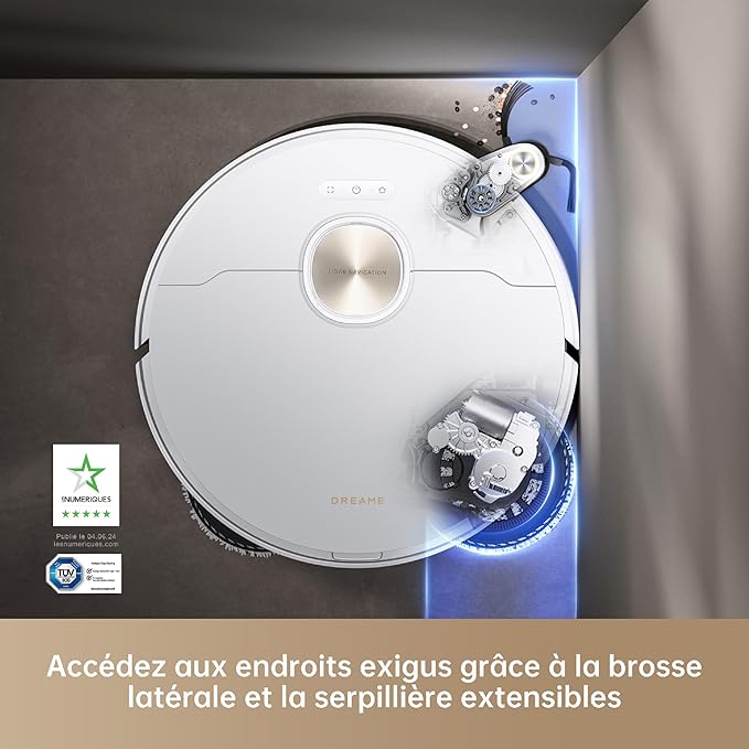 Robot aspirateur laveur Dreame X40 Ultra Complete noir, vue 7