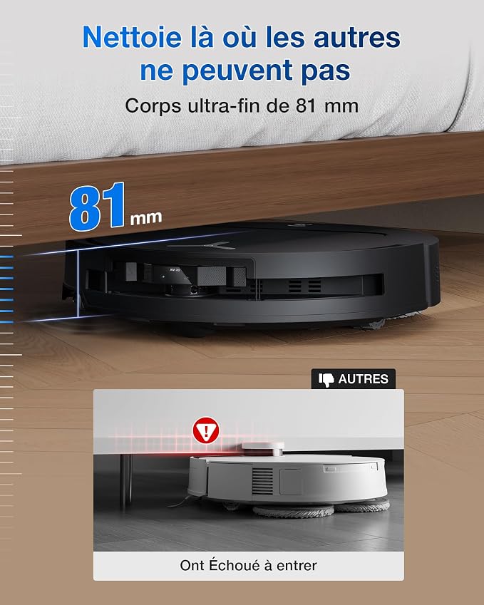 Robot aspirateur laveur Ecovacs T50 Omni Gen2, vue 2