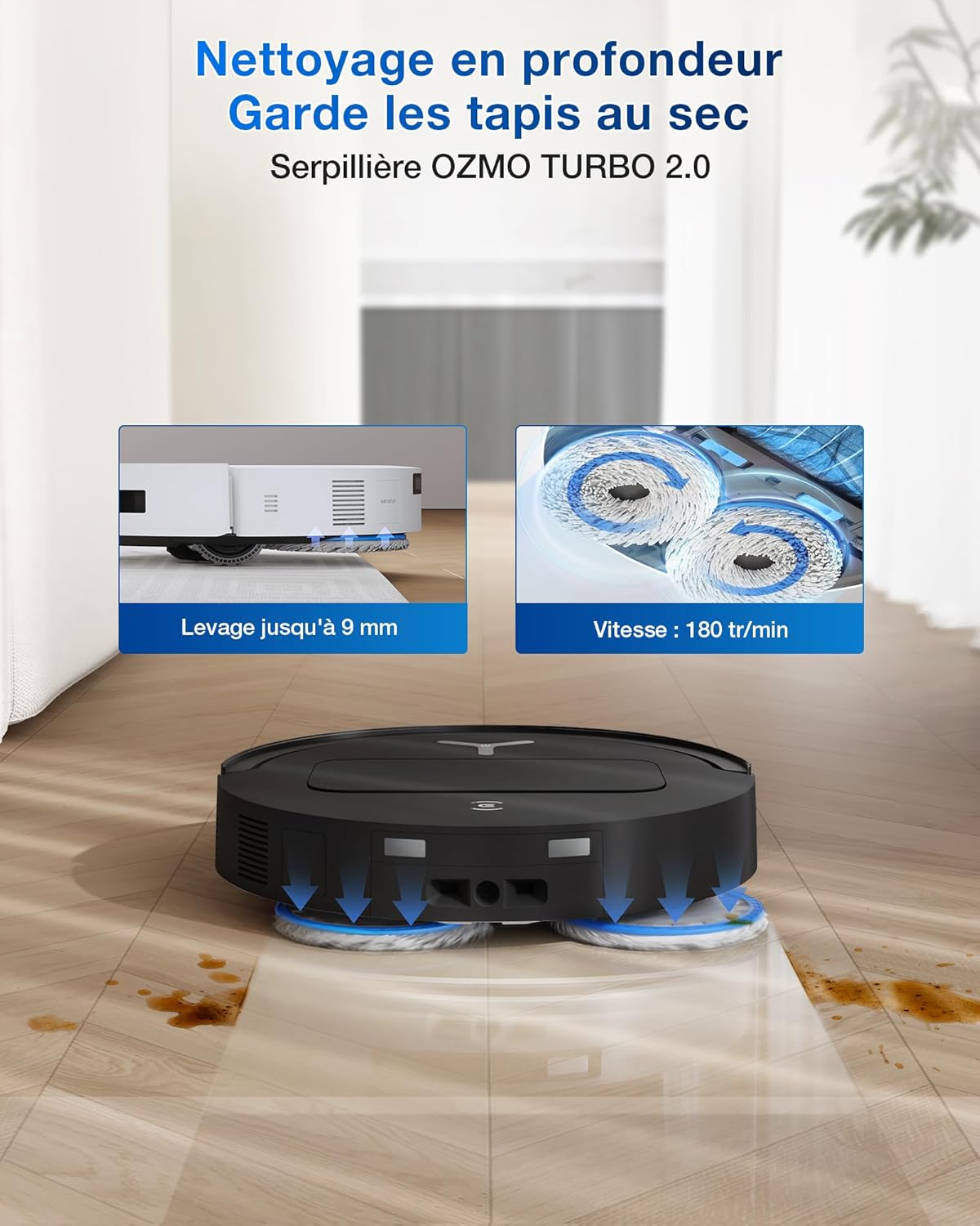 Robot aspirateur laveur Ecovacs T50 Omni Gen2, vue 7