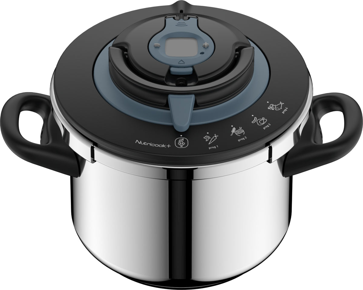 Cocotte-minute SEB Nutricook+ 8 L inox, compatible induction
