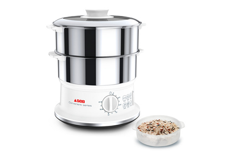 Cuiseur vapeur SEB CONVENIENT 2 BOLS INOX CUISSON VAPEUR MINUTEUR VC145100