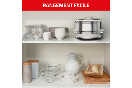 Cuiseur vapeur SEB CONVENIENT 2 BOLS INOX CUISSON VAPEUR MINUTEUR VC145100