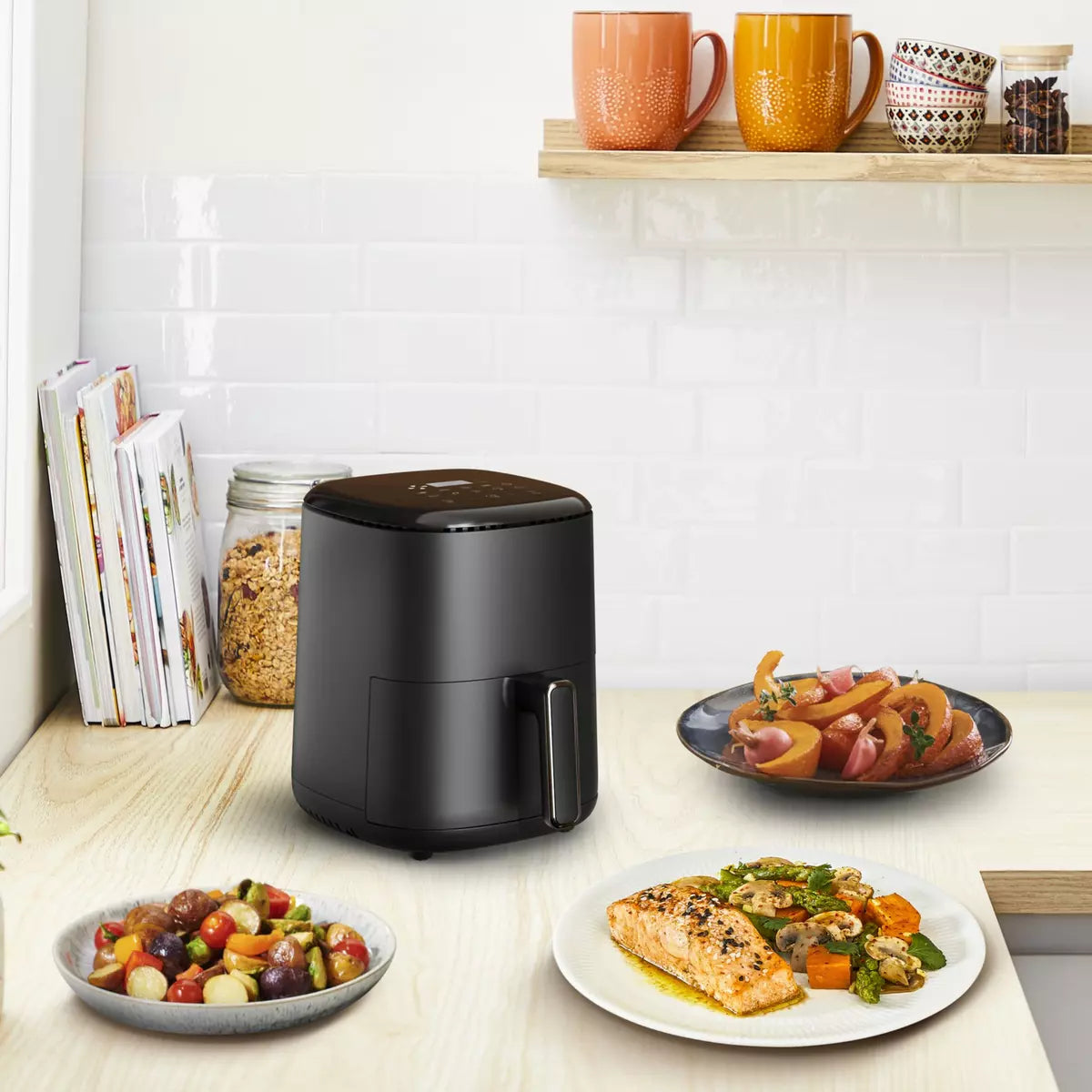 Friteuse électrique sans huile à air chaud EZ145820 - Noir