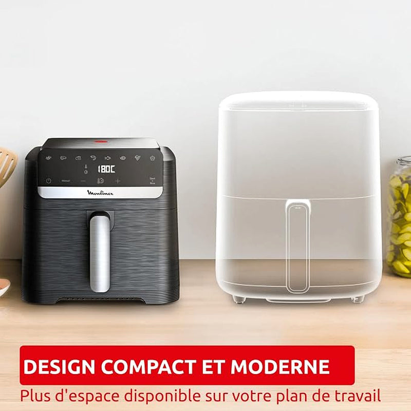 Air Fryer Moulinex - Easy Fry Mega Compact  8 programmes - 7.5 L
