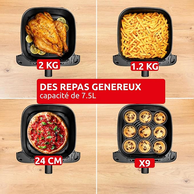 Air Fryer Moulinex - Easy Fry Mega Compact  8 programmes - 7.5 L