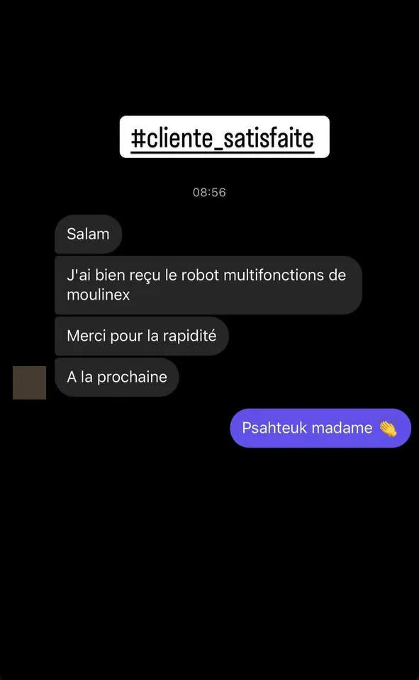 Capture d’écran envoyée par un client — Cuisine, Story Instagram · octobre 2024