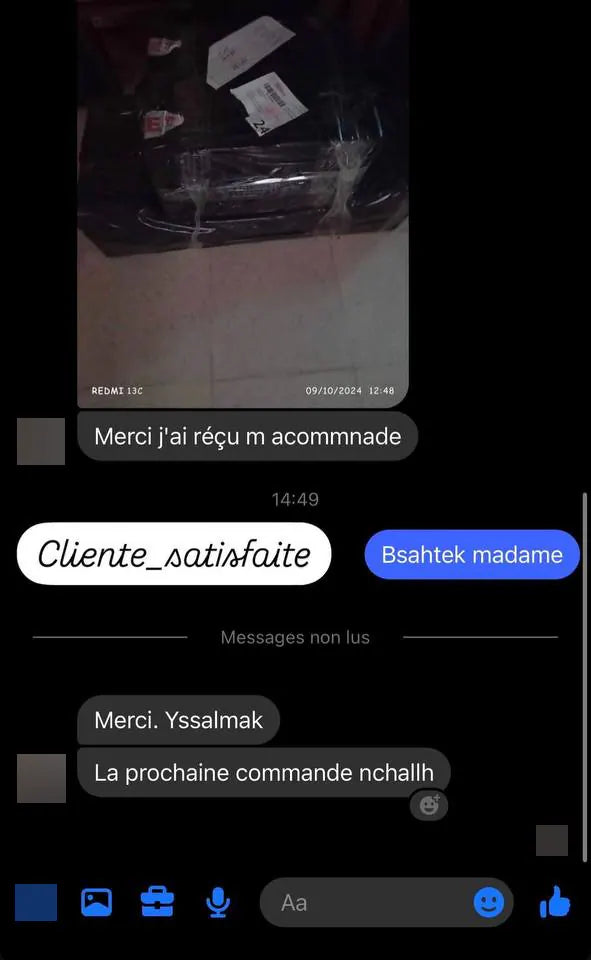 Capture d’écran envoyée par un client — Livraison, Story Instagram · octobre 2024