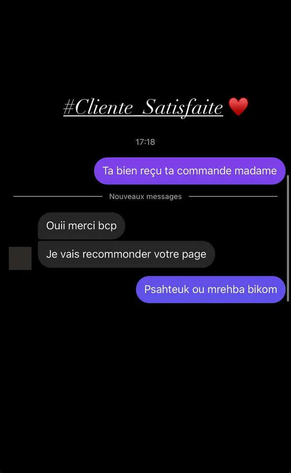 Capture d’écran envoyée par un client — Messages, Story Instagram · mars 2025