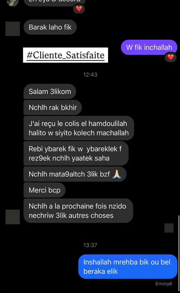 Capture d’écran envoyée par un client — Messages, Story Instagram · mars 2025
