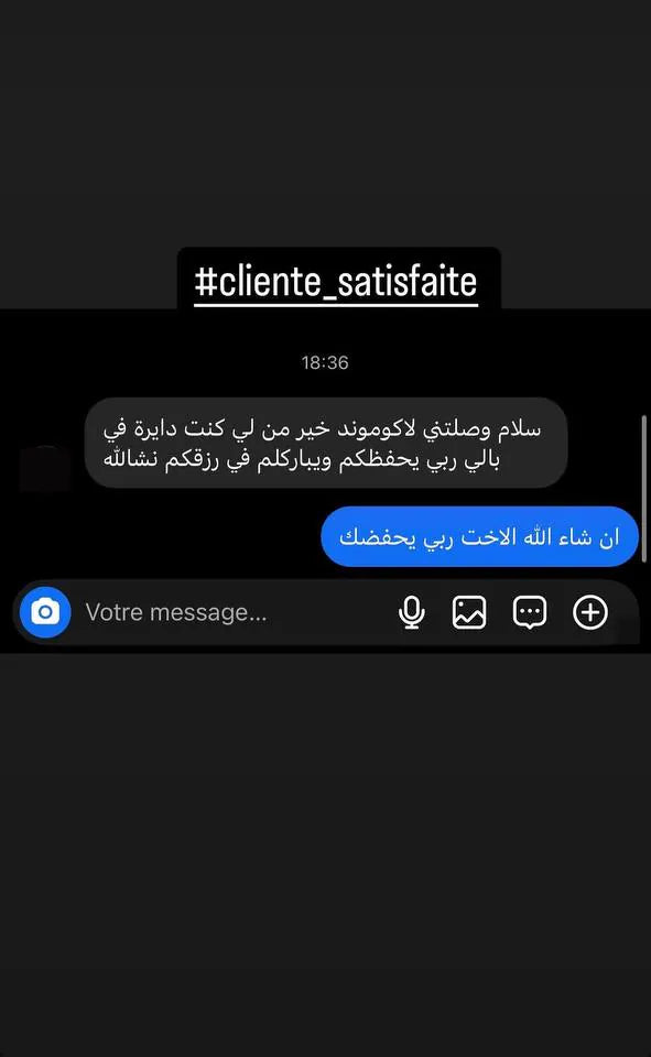 Capture d’écran envoyée par un client — Messages, Story Instagram · janvier 2025