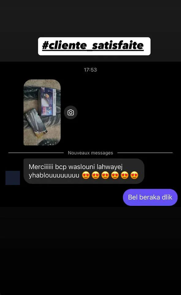 Capture d’écran envoyée par un client — Messages, Story Instagram · novembre 2024