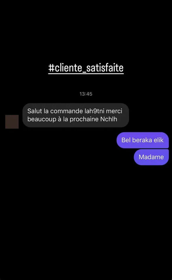 Capture d’écran envoyée par un client — Messages, Story Instagram · octobre 2024