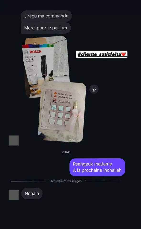 Capture d’écran envoyée par un client — Messages, Story Instagram · décembre 2025